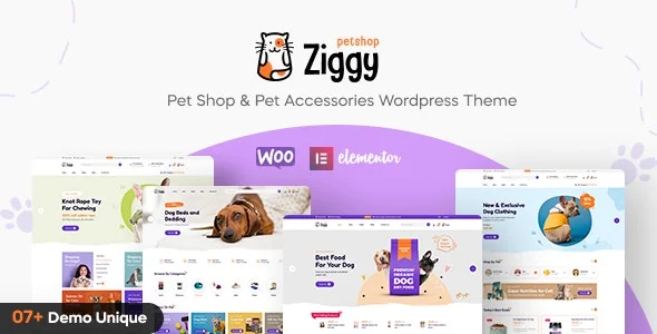 Ziggy 1.0.7下载宠物店WordPress主题wp推荐。