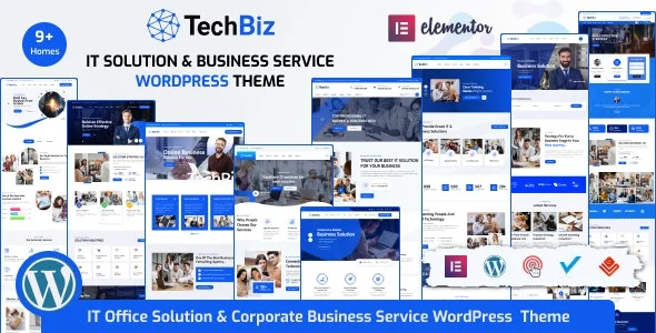 Techbiz 2.1下载it解决方案&；商务咨询服务WordPress主题推荐