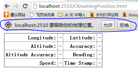 html5指南--4.使用Geolocation