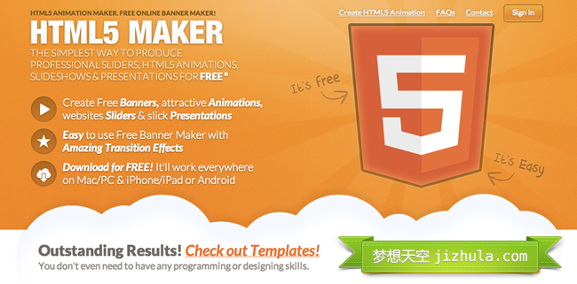 HTML5 Maker – 在线轻松制作 HTML5 动画效果