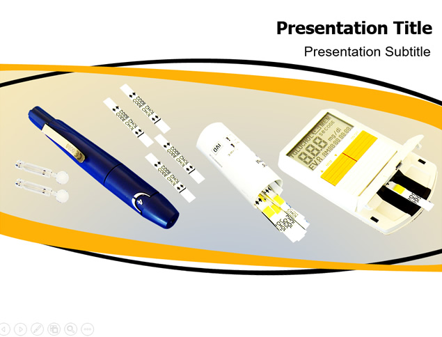 血糖仪 DNA分子链 骨科医疗医药行业ppt模板
